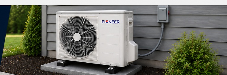 Outdoor mini-split condenser installation